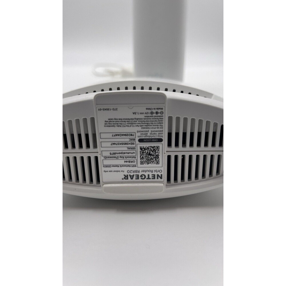 NETGEAR Orbi RBR20 White Home Mesh WiFi Tri-Band Router - Picture 7 of 8